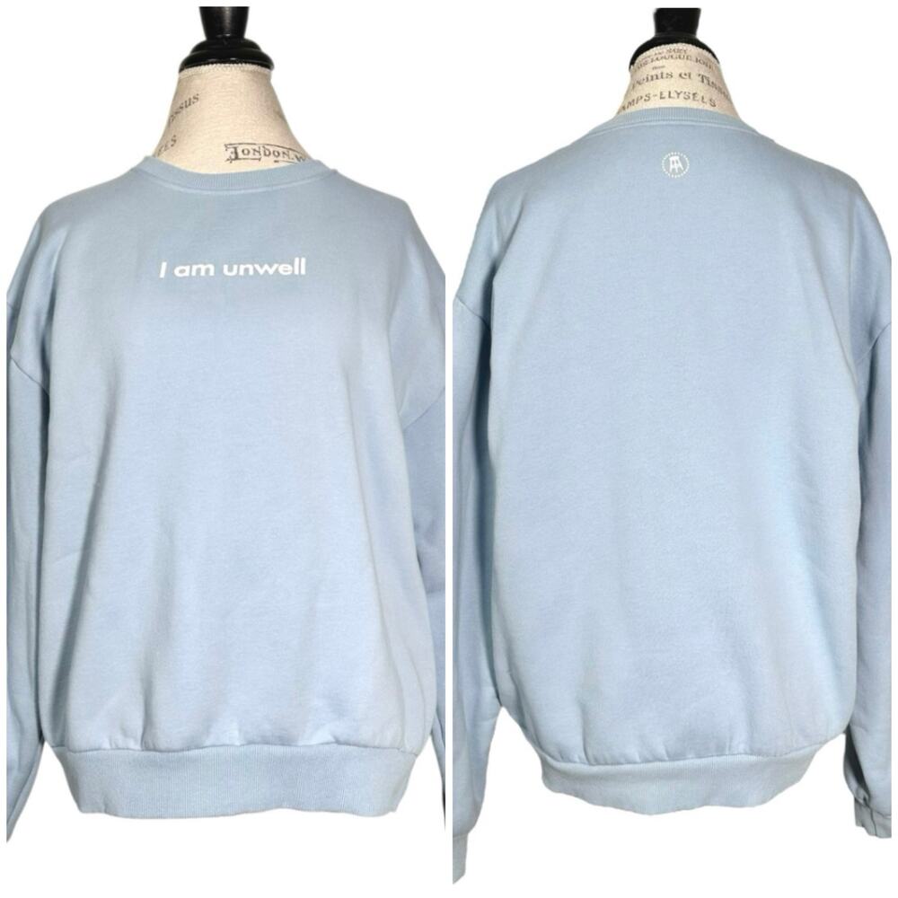 Barstool Sports | Women | Call Her Daddy I Am Unwell Sky Blue Sweatshirt | Large